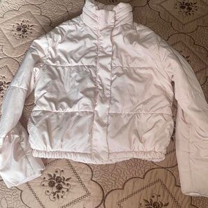 cotton on baby pink xs puffer jacket